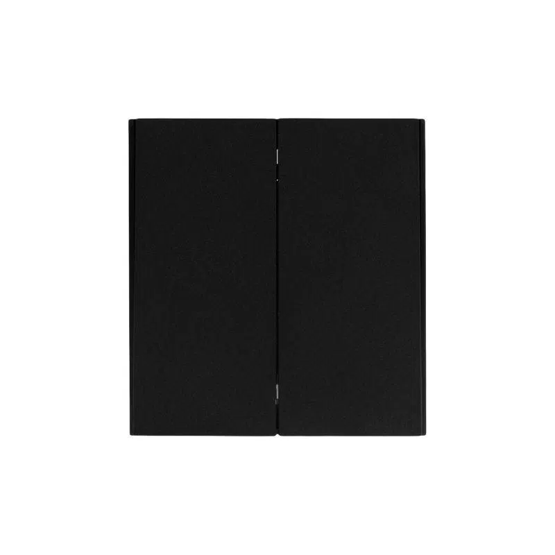 Выключатель 2-кл. СП STRONG MIELE 10А антрацит Kranz KR-78-0706-5