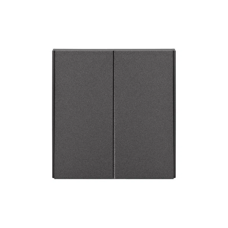 Выключатель 2-кл. СП STRONG MIELE 10А графит Kranz KR-78-0706-6