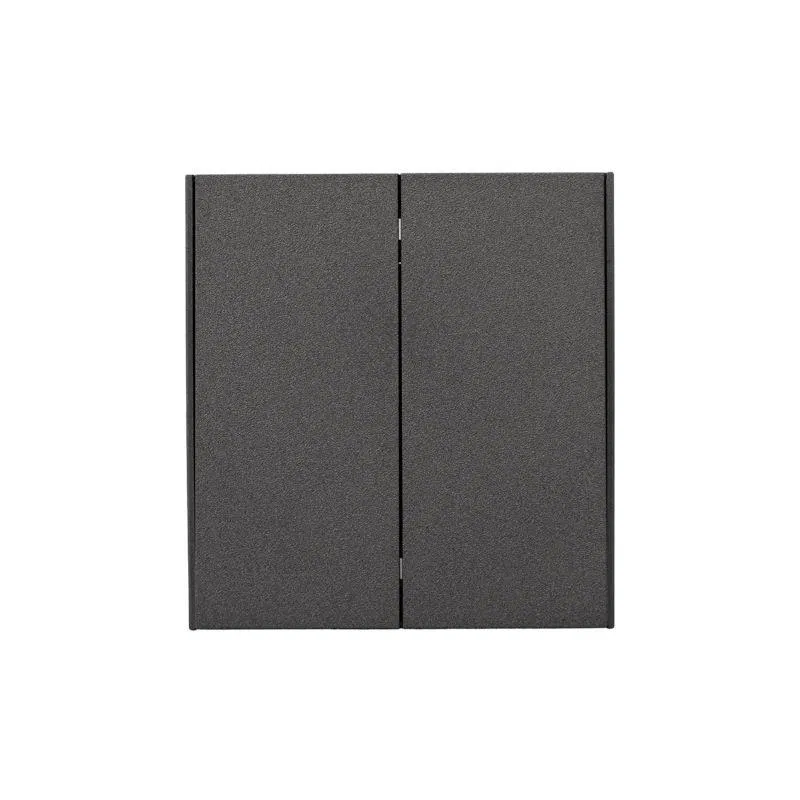 Выключатель для жалюзи 2-кл. СП STRONG MIELE 10А возвратный графит Kranz KR-78-0711-6