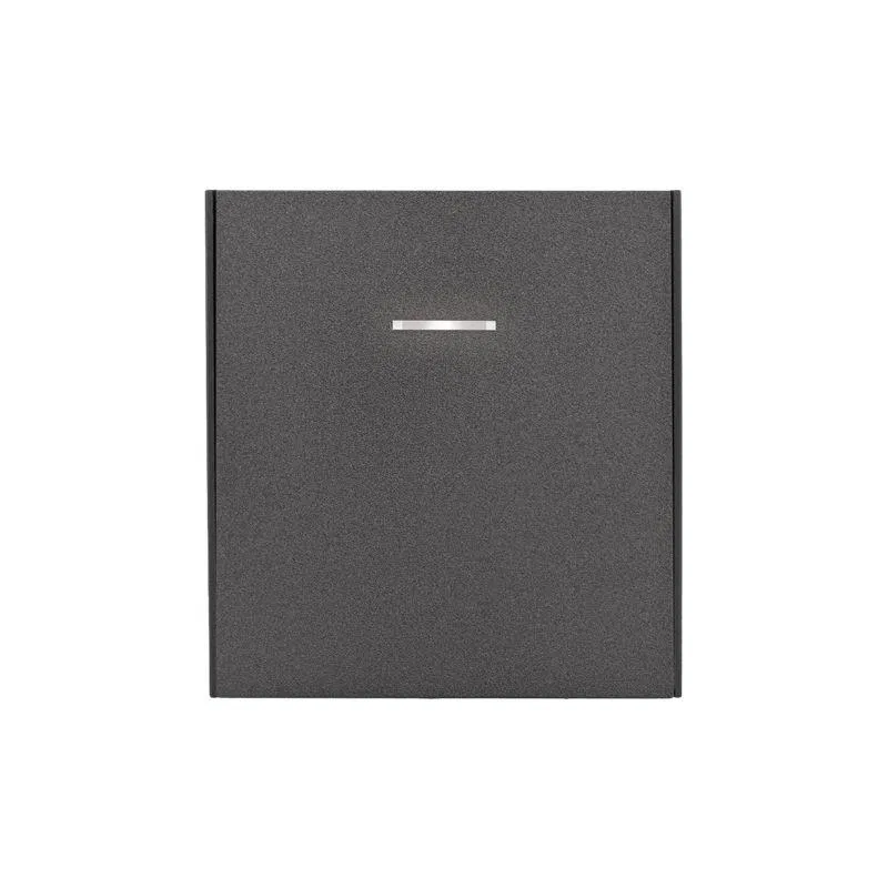Выключатель 1-кл. СП STRONG MIELE 10А с подсветкой графит Kranz KR-78-0713-6