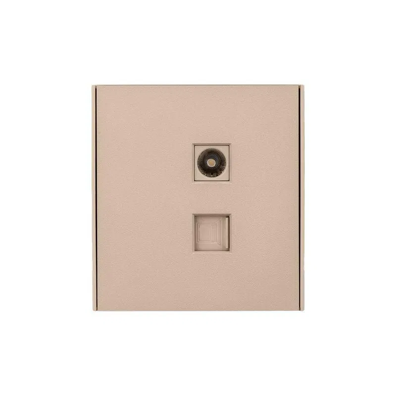 Розетка STRONG компьютерная RJ45 кат6+TV с/у шелк Kranz KR-78-0722-8