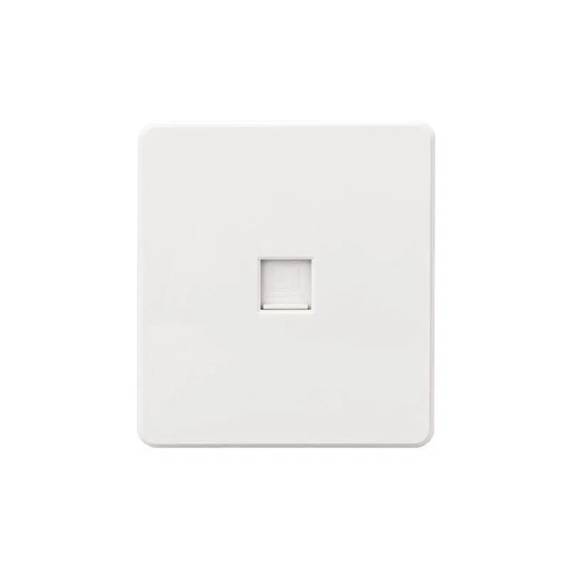 Розетка компьютерная СП ROUND MIELE RJ45 кат.6 перламутр Kranz KR-78-0724-1