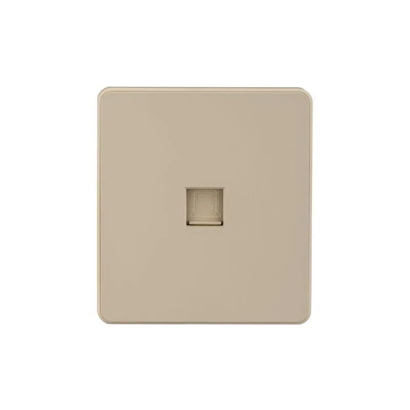 Розетка компьютерная 1-м RJ45 кат6 СП 16А IP20 250В ROUND шелк Kranz KR-78-0724-7