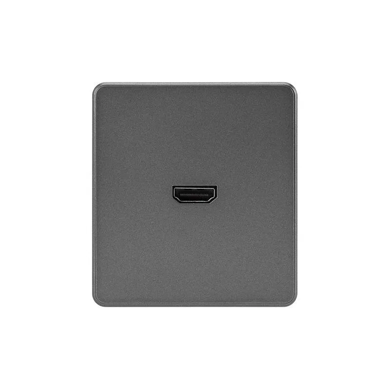 Розетка СП ROUND HDMI IP20 титан Kranz KR-78-0730-2