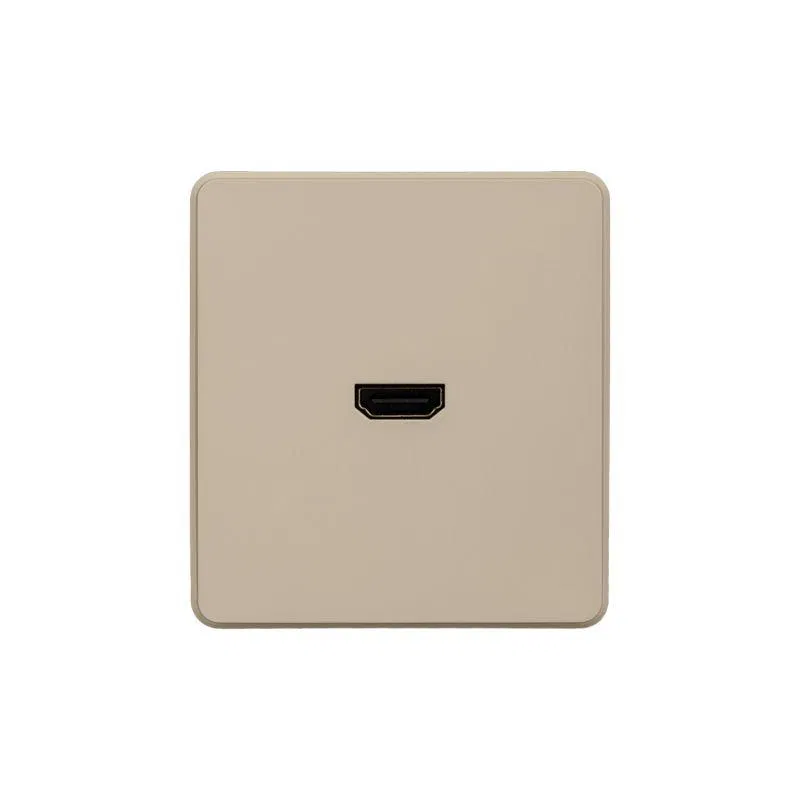 Розетка ROUND HDMI с/у шелк Kranz KR-78-0730-7