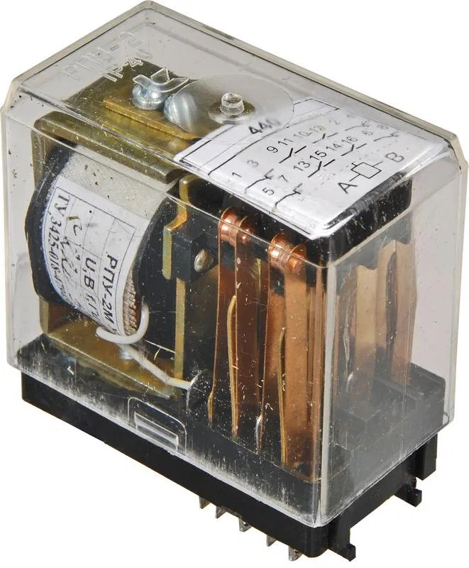 Intermediate relay RPU-2M202-6402 220V 50Hz closed for soldering contact current 6A 4z+0p+2p U3 KRI Contact A8030-77961612