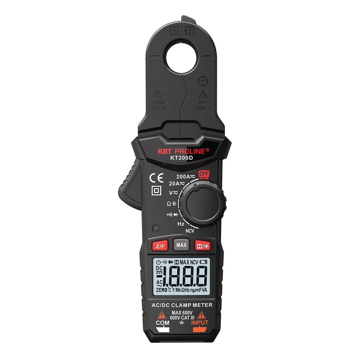 Токовые клещи цифровые КТ 200D серия PROLINE 101563 КВТ
