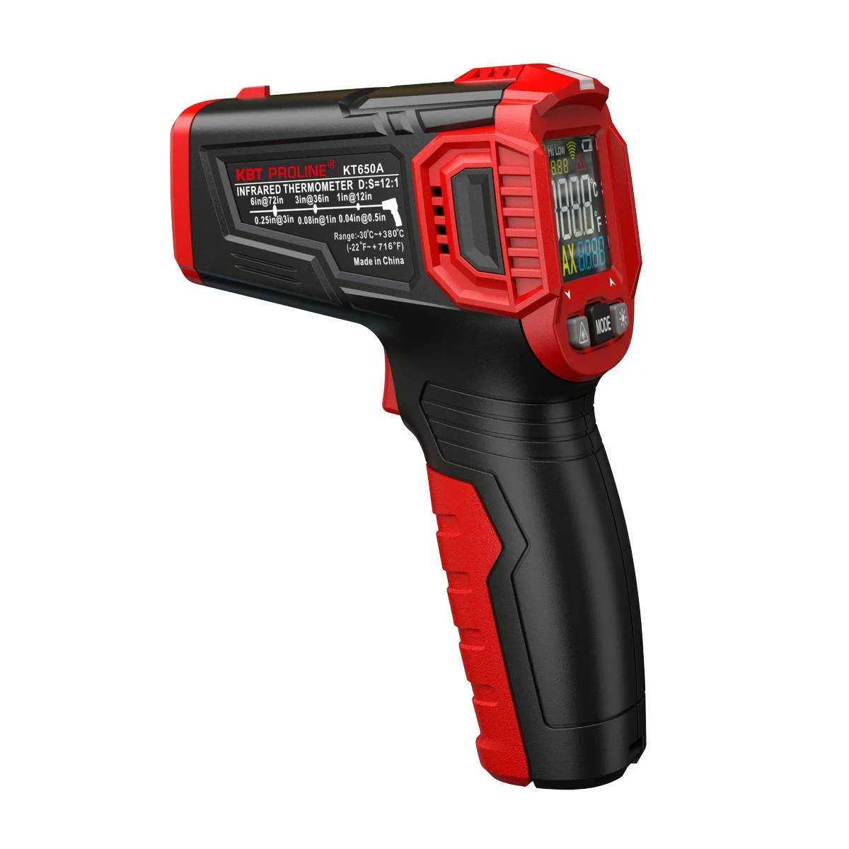 Пирометр бесконтактный цифровой KT 650A серия PROLINE 79137 КВТ