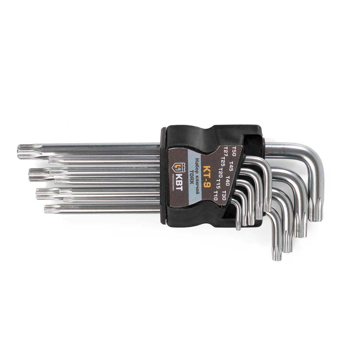 Набор ключей TORX КТ-9 (Т10-Т50) серия KBT-PROFESSIONAL 79202 КВТ