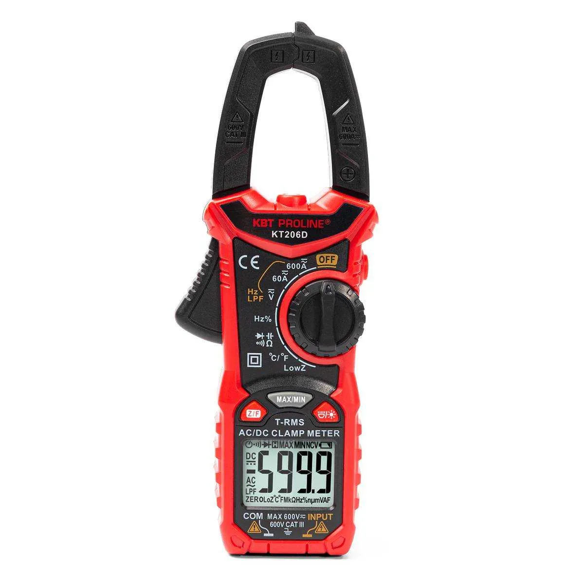Токовые клещи цифровые КТ 206D серия PROLINE 80753 КВТ