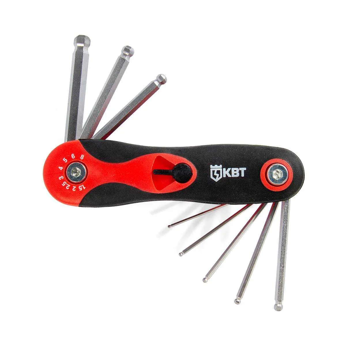 Набор шестигранных ключей с шаром НТК-Ш-08 серия KBT-PROFESSIONAL 80957 КВТ