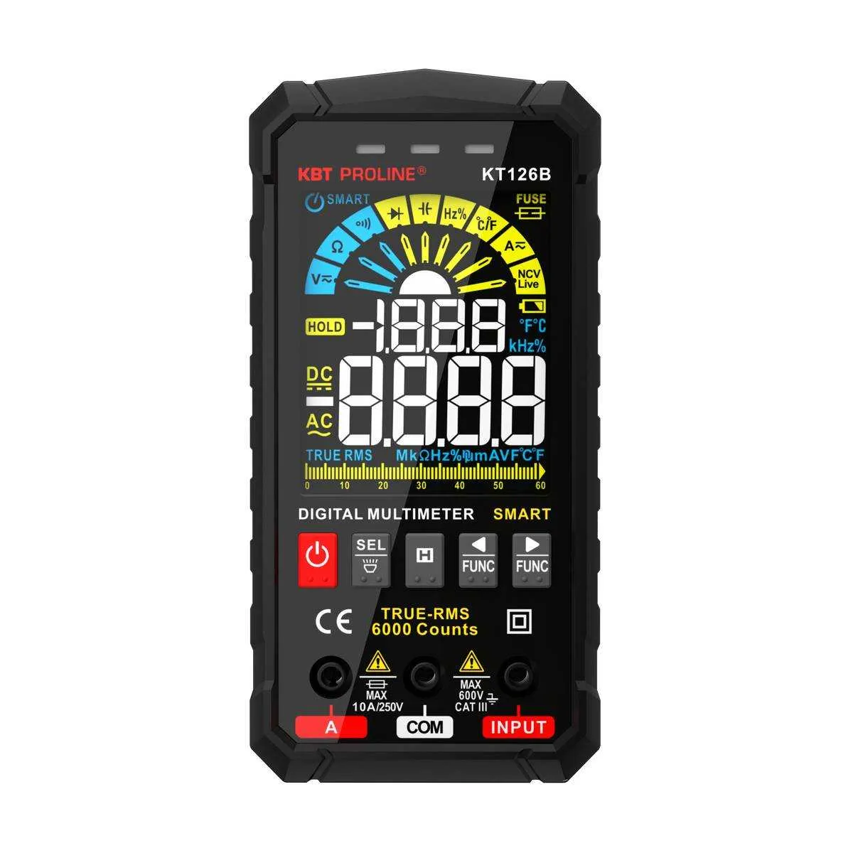 Мультиметр цифровой KT 126В серия PROLINE 86329 КВТ