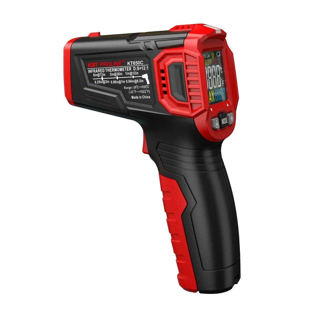 Пирометр бесконтактный цифровой KT 650C серия PROLINE 87243 КВТ