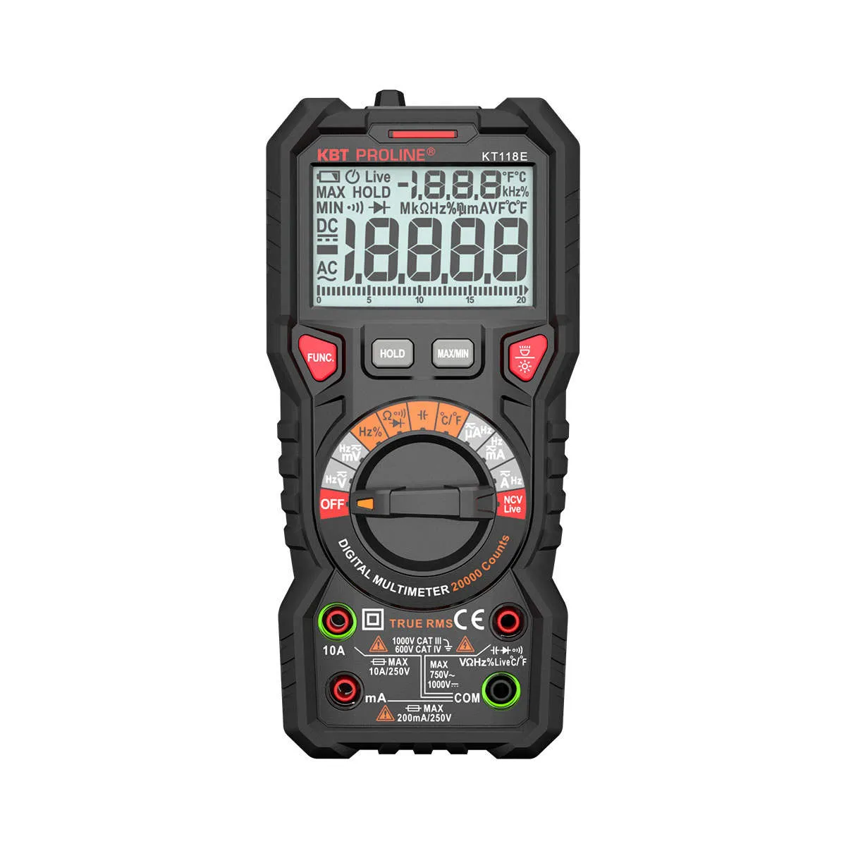 Мультиметр цифровой KT 118E серия PROLINE 88548 КВТ