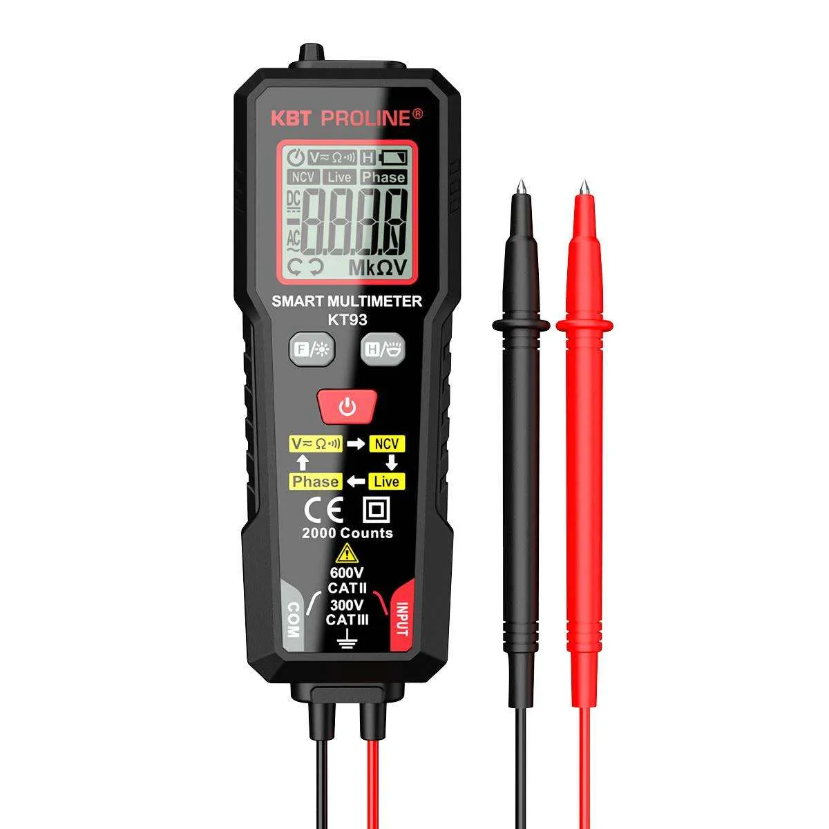Мультиметр цифровой KT 93 серия PROLINE 91916 КВТ