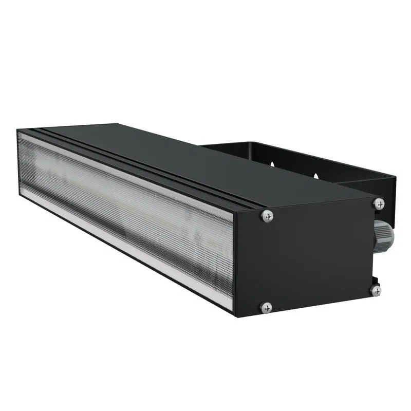 LAD LED LINE-300-P-15B 15W 5000K IP66 230V linear luminaire prism diffuser black housing LADzavod LADLEDL300P15B LADzavod lighting factory