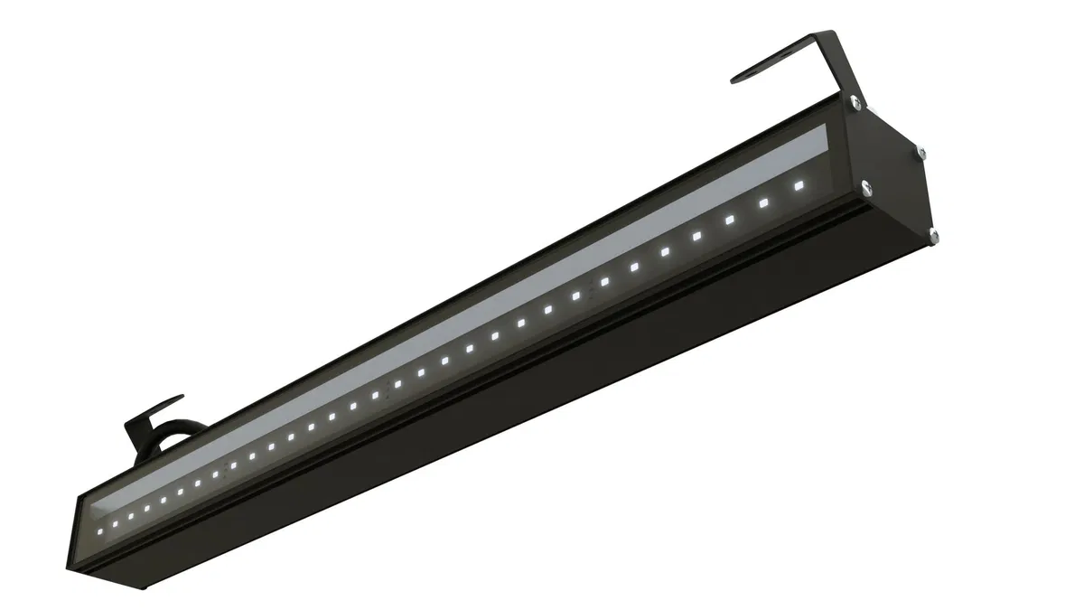 Светильник L-line 600/10/Д/850/PR/B/230AC IP67 RAL9005 Муар UD LEDEL LN10-152-713-1115-UD