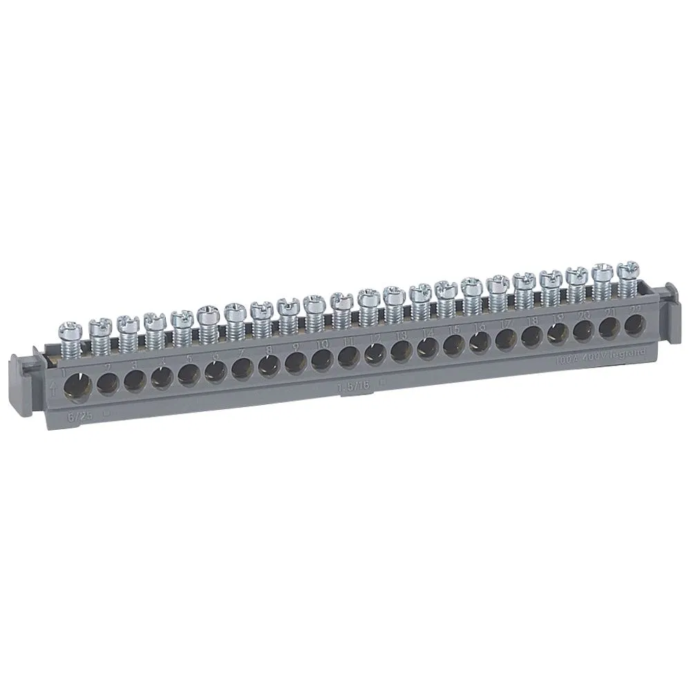 Клеммник универсальный 1х(6-25)+21х(1.5х16мм²) синий 004826 Legrand
