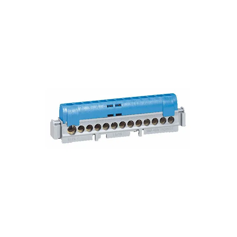 Terminal block 1x(6-25)+21x(1.5x16) blue Leg 004846 Legrand
