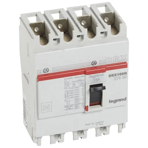 DRX125 термомагнитный 20A 4П 20KA 027031 Legrand