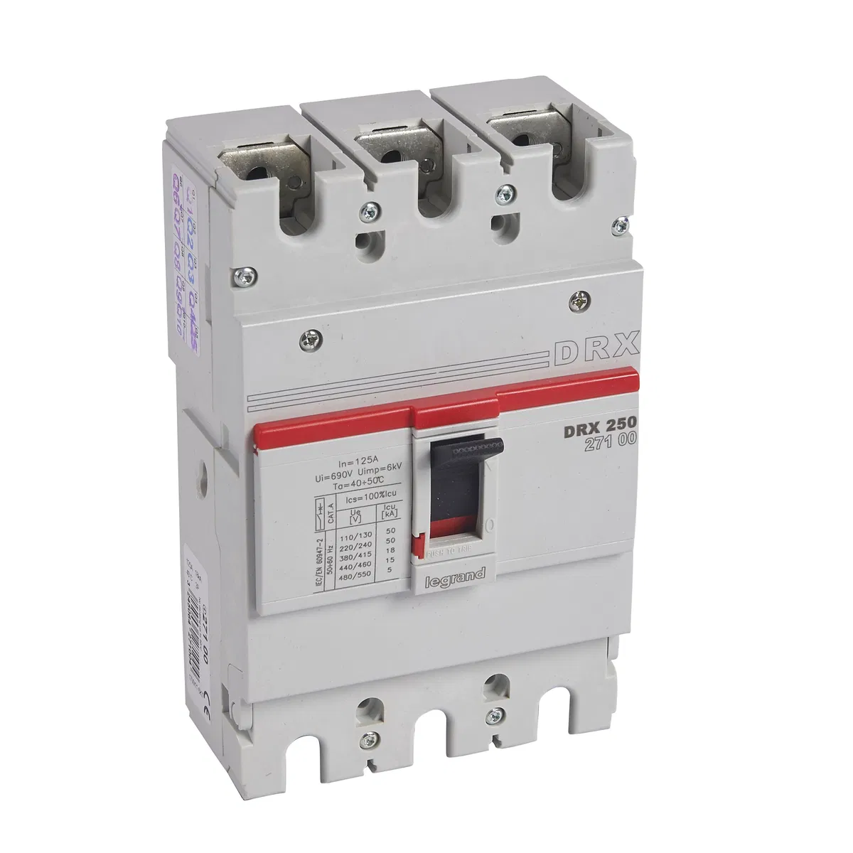 DRX250 термомагнитный 125A 3П 18KA 027100 Legrand