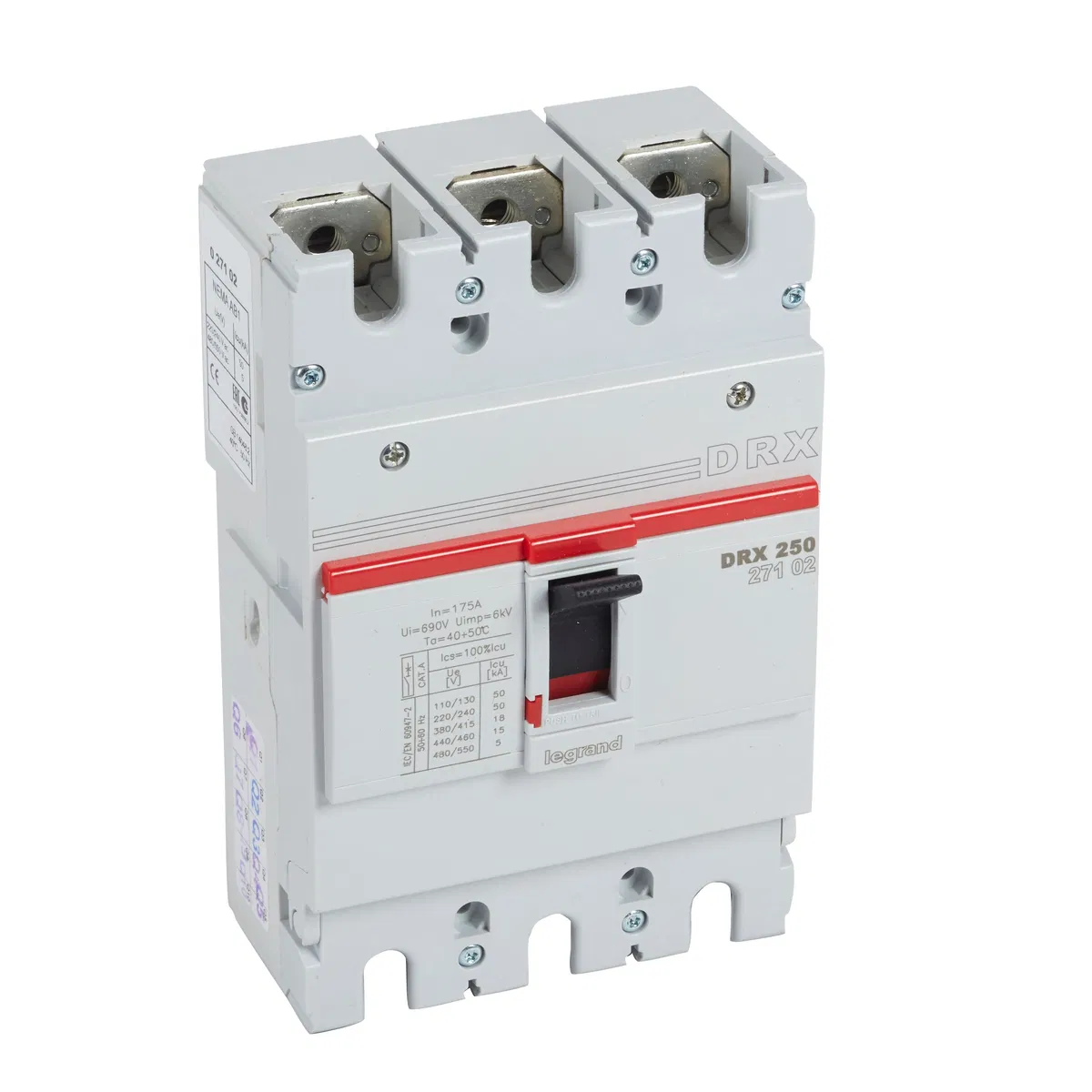 Drx250 фиксированный 175a 3п 18кА 027102 Legrand