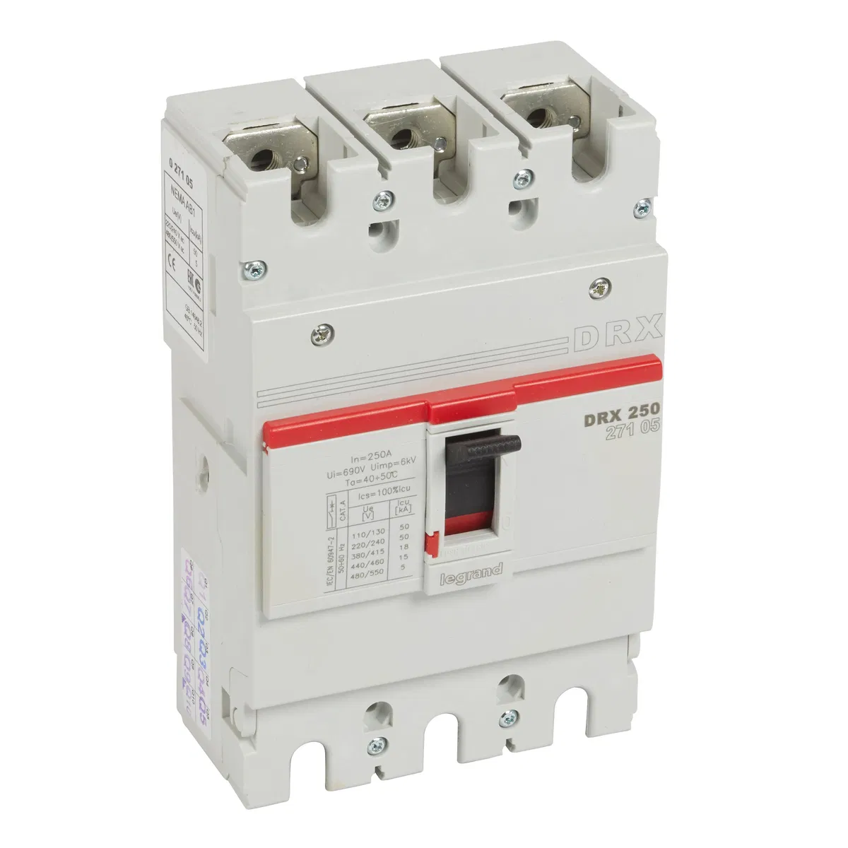 DRX250 термомагнитный 250A 3П 18KA 027105 Legrand