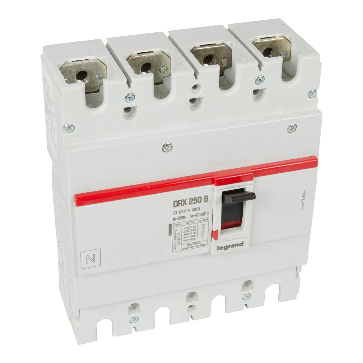 DRX250 термомагнитный 250A 4П 25KA 027123 Legrand