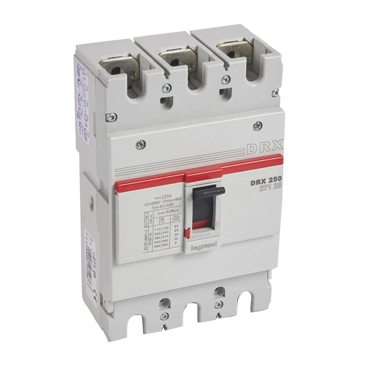 Drx250 фиксированный 225a 3p 36кА 027128 Legrand