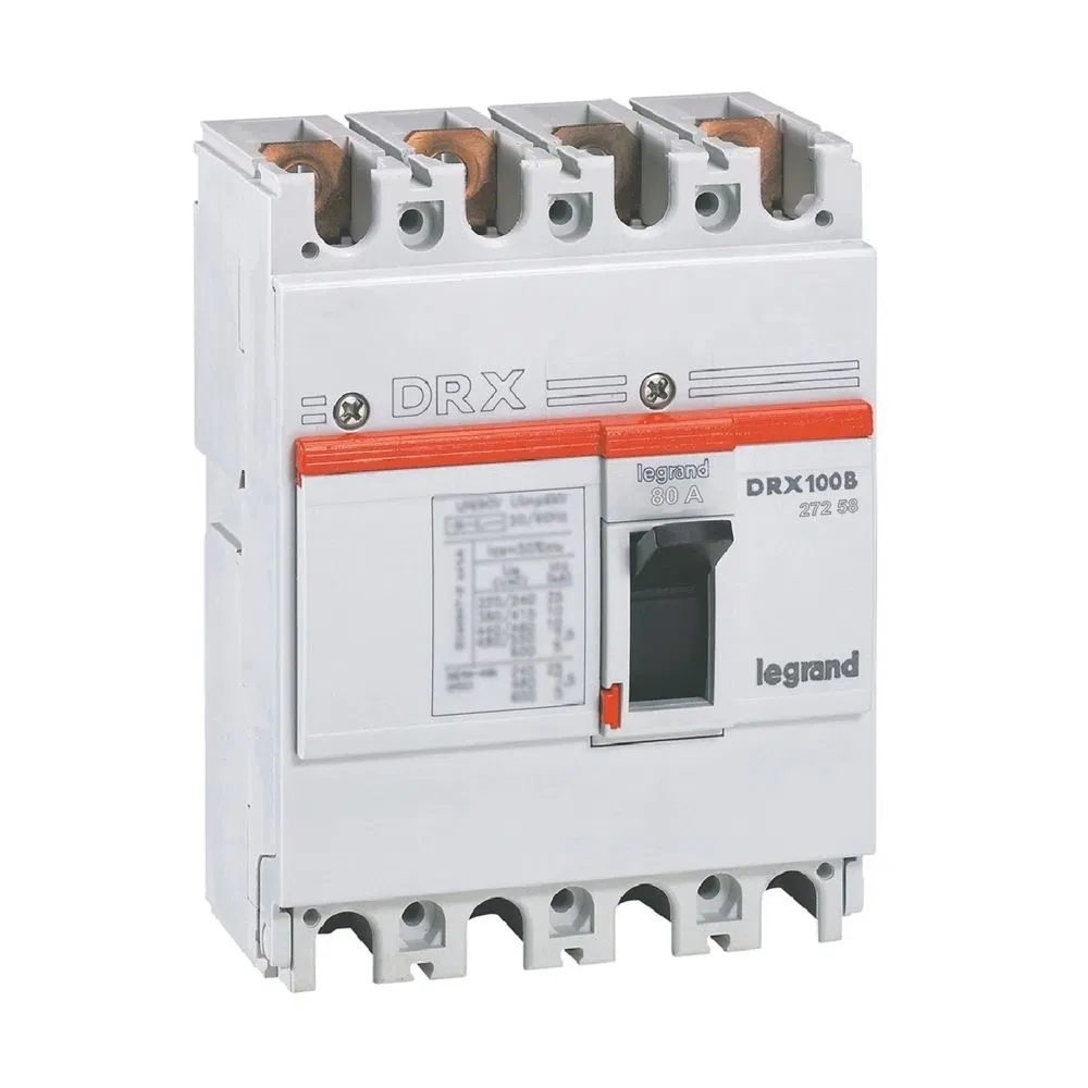 DRX125 термомагнитный 80A 4П 20KA 027258 Legrand