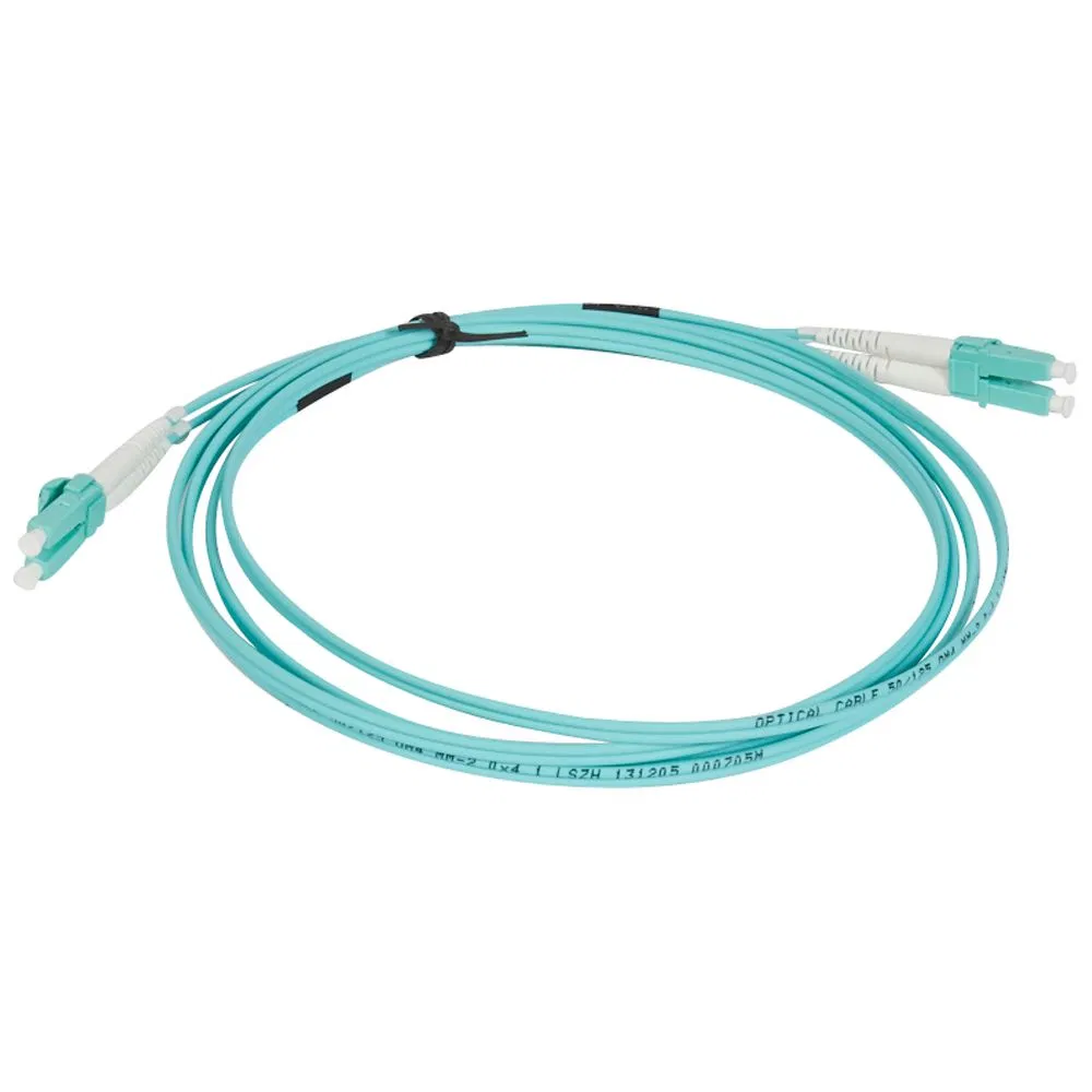 Шнур оптоволоконный OM4 - многомодовый - LC/LC - 2 м - цвет морской волны 032635 Legrand