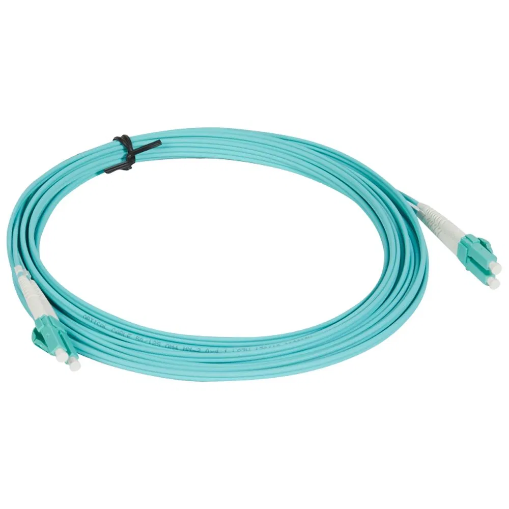 Optical fibre cord OM4 - multimode - LC/LC - 5 m - aqua 032637 Legrand