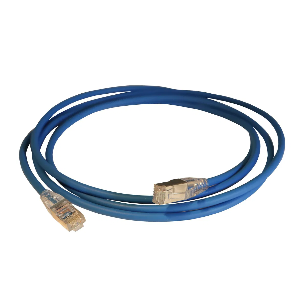 Шнур коммутационный HD RJ 45 - категория 6 - F/UTP - LSZH - экранированный - 2 м - голубой 051542 Legrand