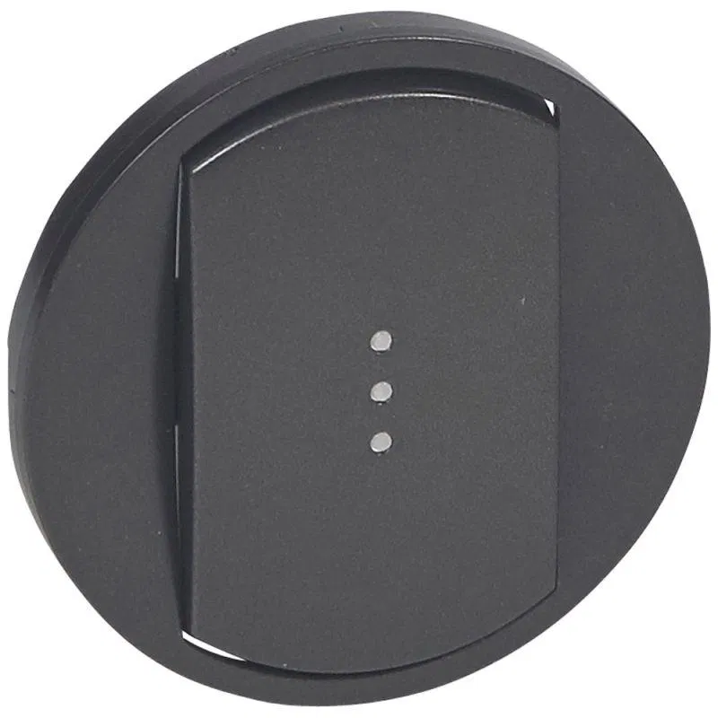 Faceplate - Celiane Program - switch/selector Cat. № 0 670 01/02/31/32 with backlight - graphite 067903 Legrand