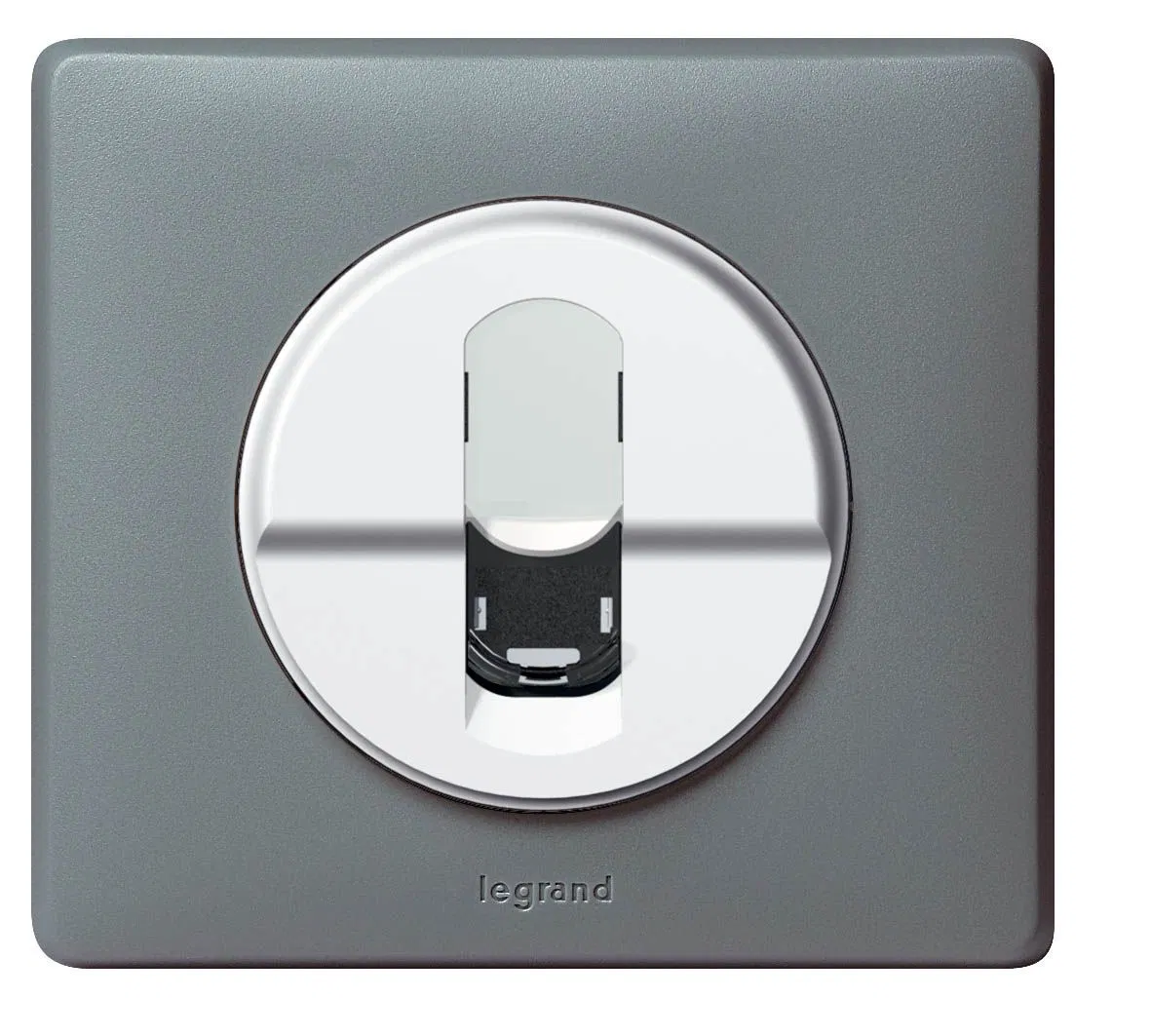 Front plate - Celiane programme - RJ 45 sockets Cat. No. 0 673 44/45 - white 068251 Legrand