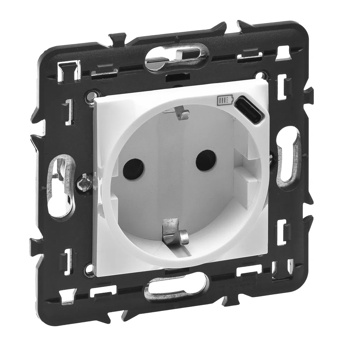 077271L, Mosaic Роз 2К+З/USB-C бел Legrand