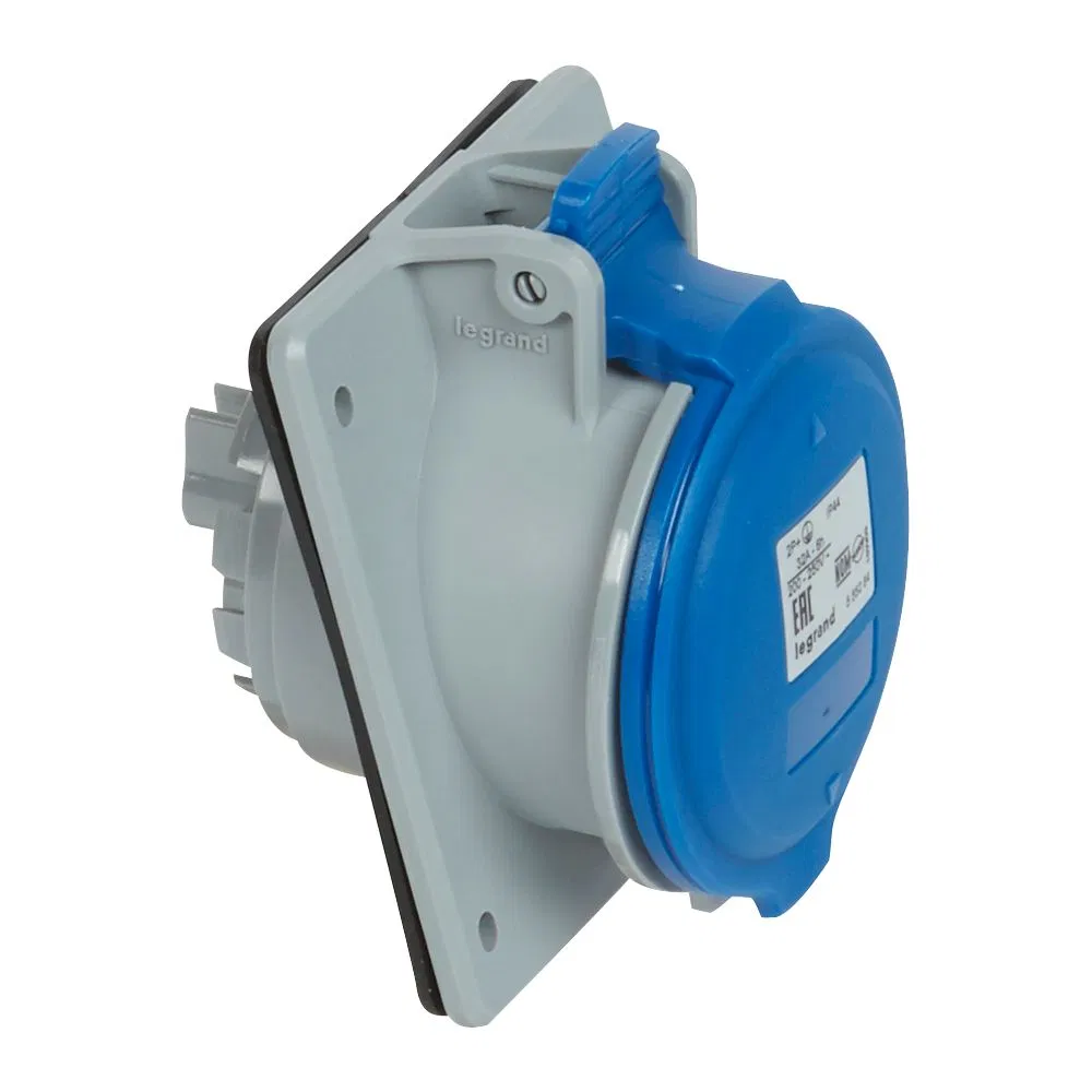 Flush-mounted socket - 32A - 2P+E - 230 V - IP 44 090169 Legrand