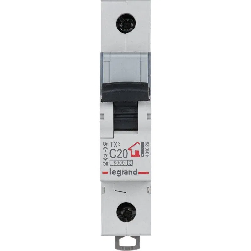 自动断路器 TX3 1P C 20A 6kA 1M