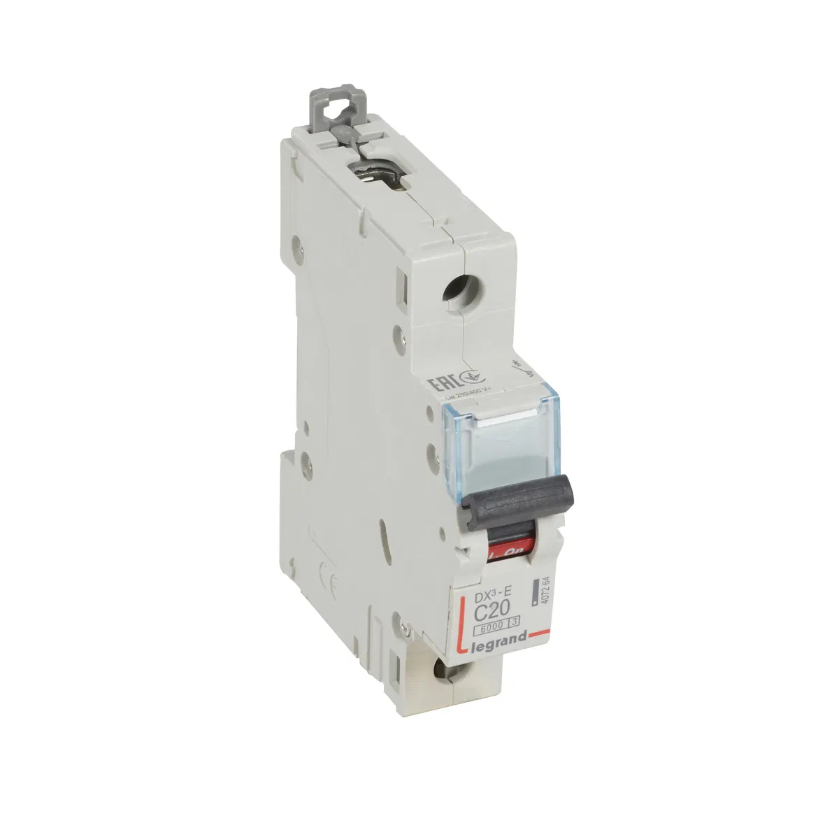 Modular automatic circuit breaker 1p C 20A 6kA DX3-E 6000 1mod. 230/400V Leg 407264 Legrand