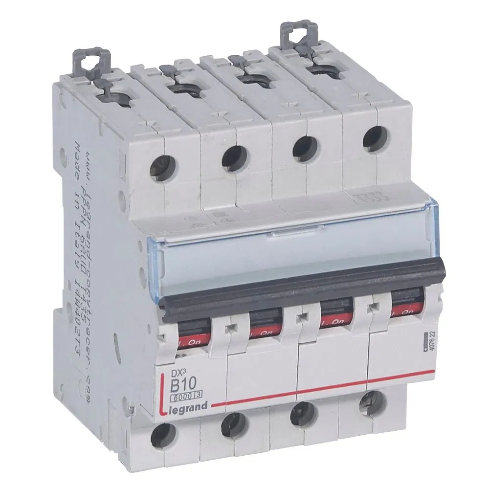 Авт.выкл.DX3 4П B10A 6000/10kA LEGRAND 407622