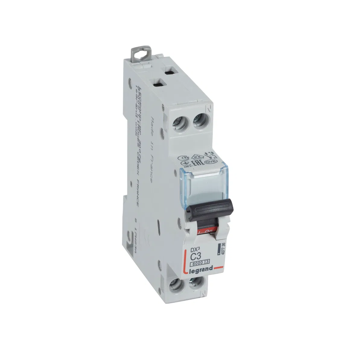 Авт.выкл.DX3 1п+N С3А 6kA/10кА LEGRAND 407736