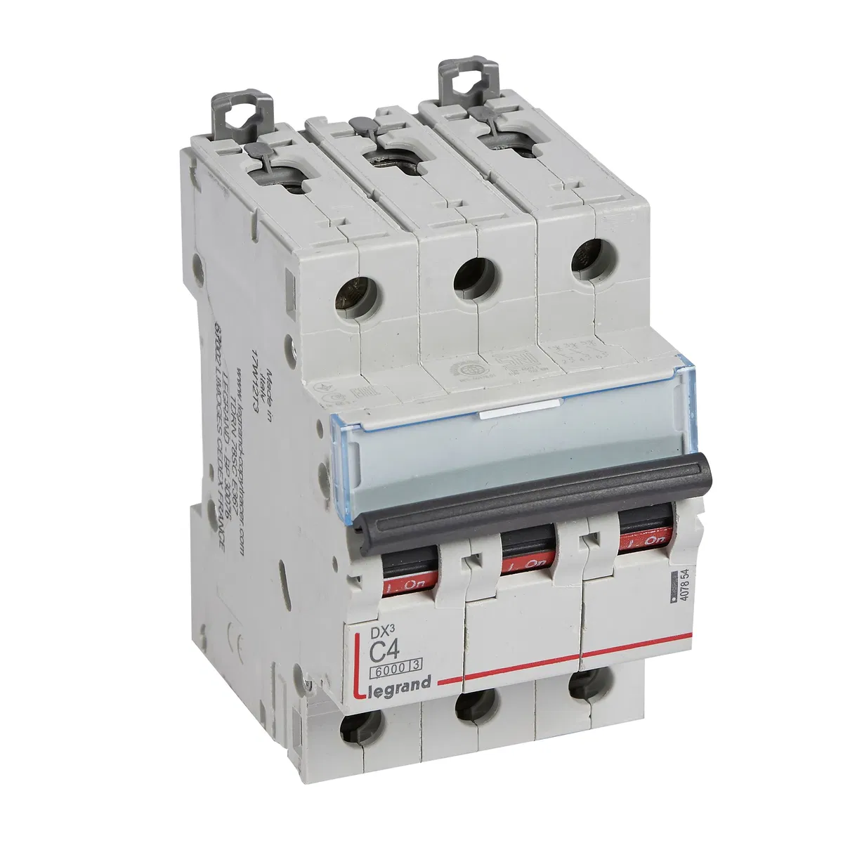 Авт.выкл.DX3 3П С4A 6000/10kA 407854 Legrand