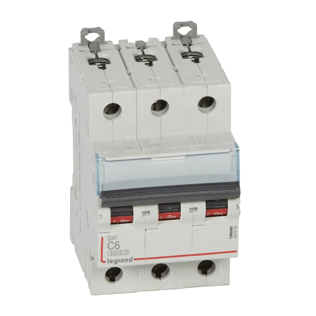 Авт.выкл.DX3 3П С6A 6000/10kA 407855 Legrand