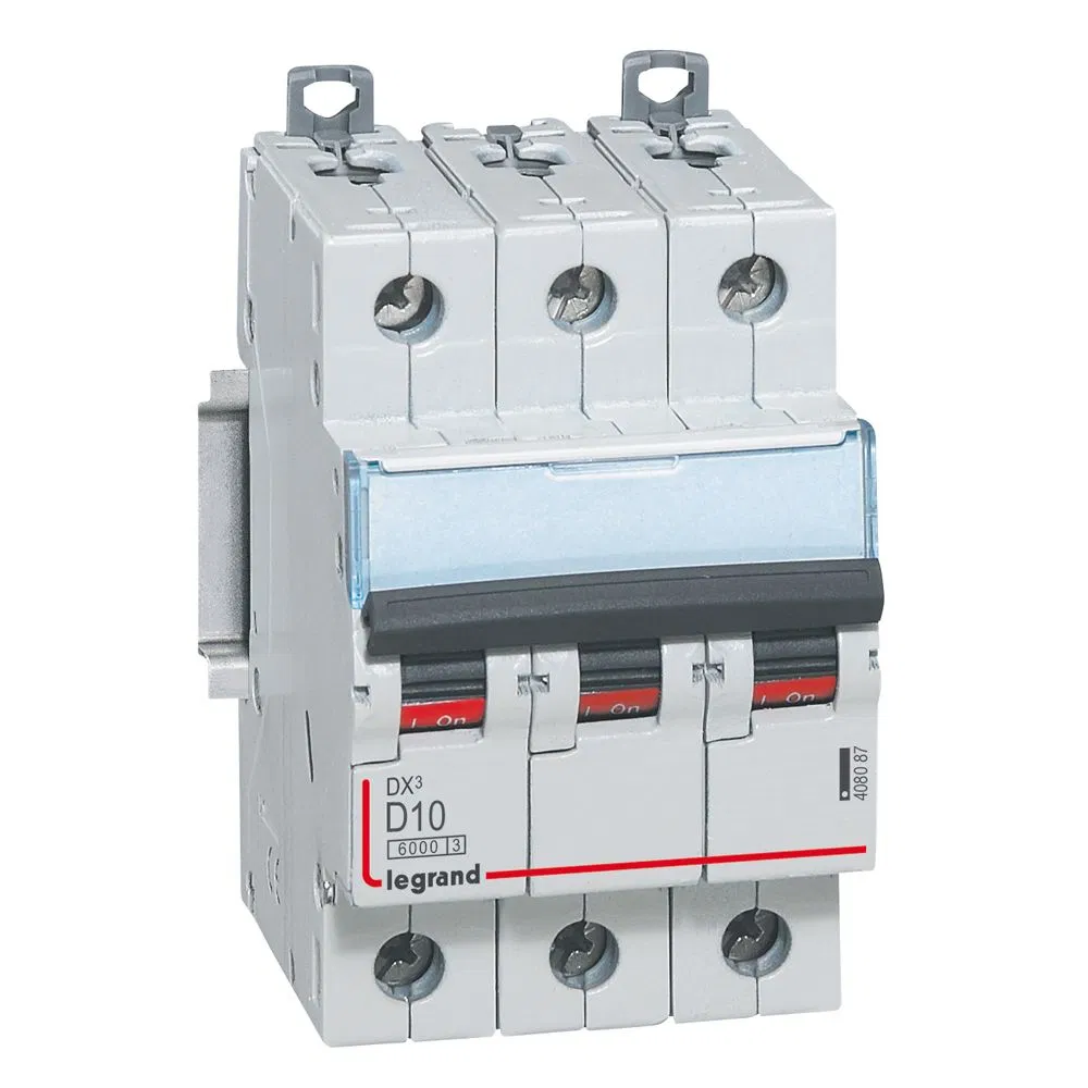 Авт.выкл.DX3 3П D10A 6000/10kA LEGRAND 408087