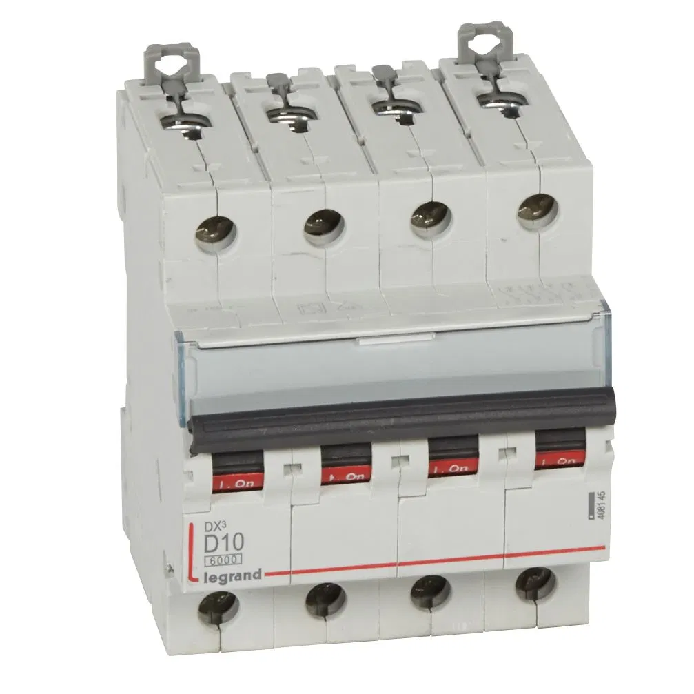 Авт.выкл.DX3 4П D10A 6000/10kA 408145 Legrand