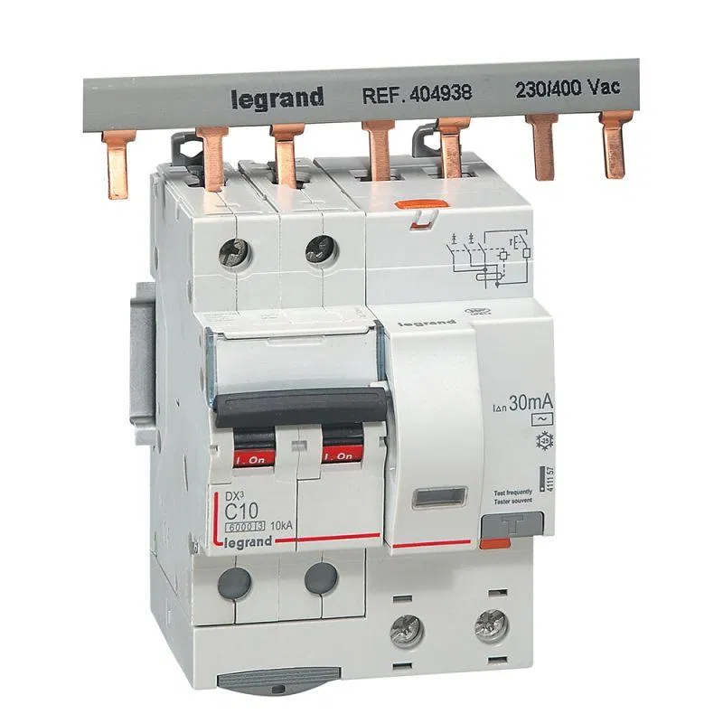 AVDT DX3 2P C10A 30mA-AC 4m 411157 Legrand