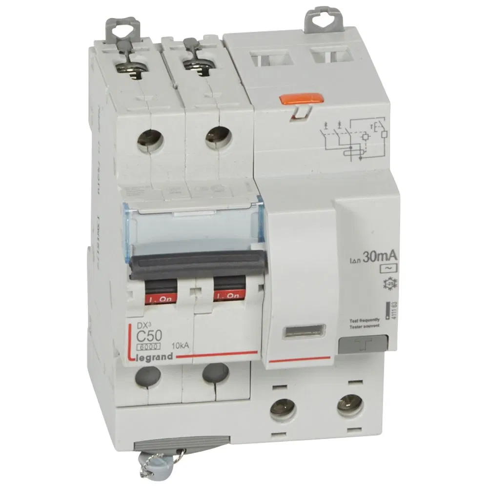 АВДТ DX3 2П C50А 30MA-AC 4м LEGRAND 411163