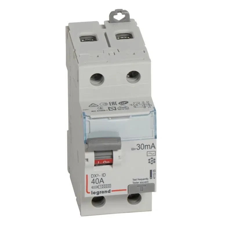 剩余电流动作保护器 (RCD) 2P 40A 30mA type AC DX3 IEK Leg 411505