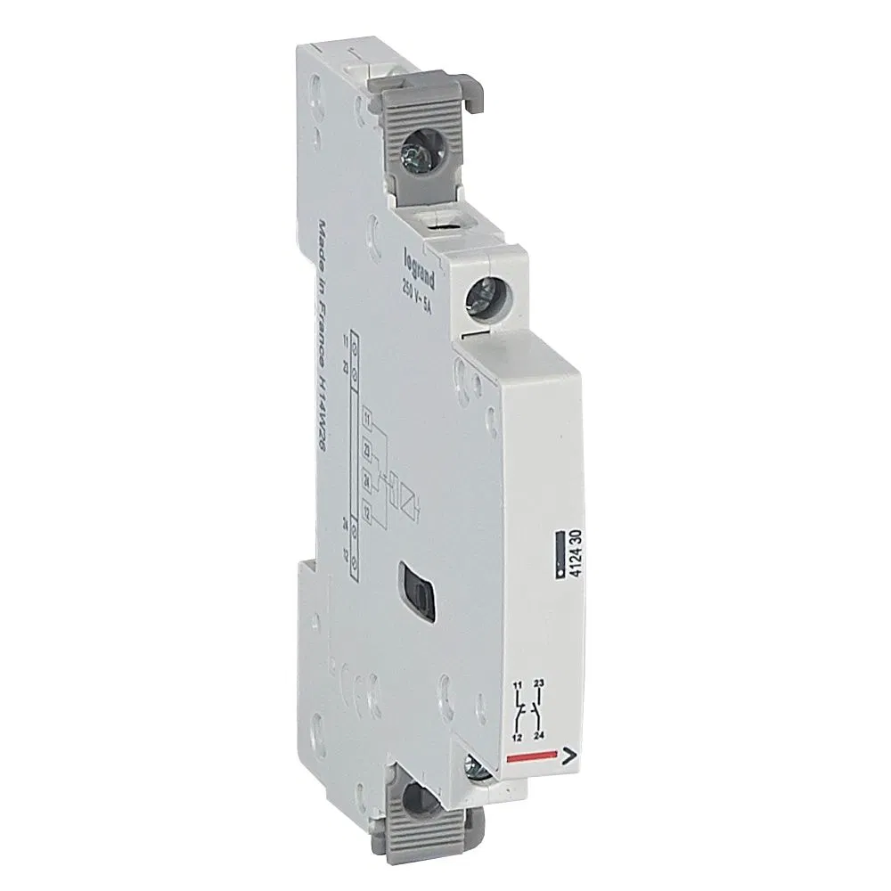 Additional contact for CX3 contactors (25A 2M width) 5A 250VAC 1NO+1NC 0.5M