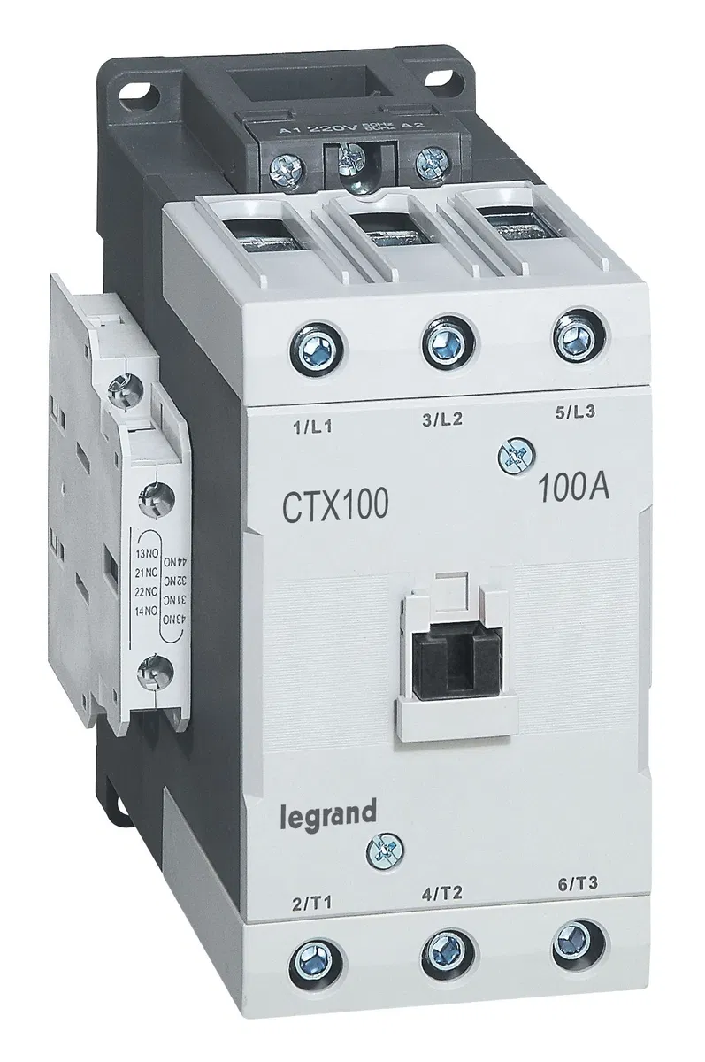 Контактор CTX³ 100 3P 100A (AC-3) 2но2нз ~110В 416234 Legrand
